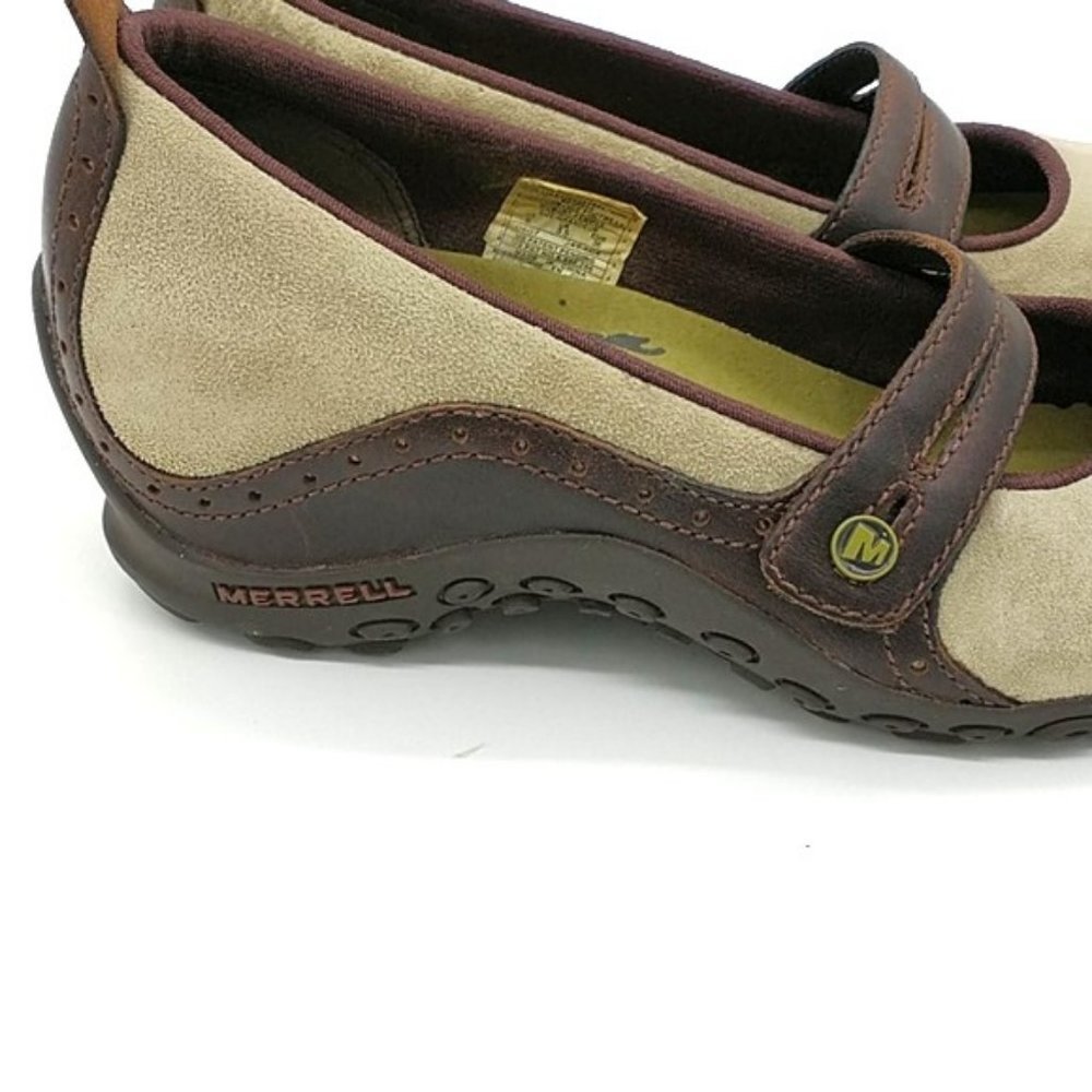 Merrell Plaza "Bandeau" Suede Mary Jane Hiking Shoes - Picture 11 of 16